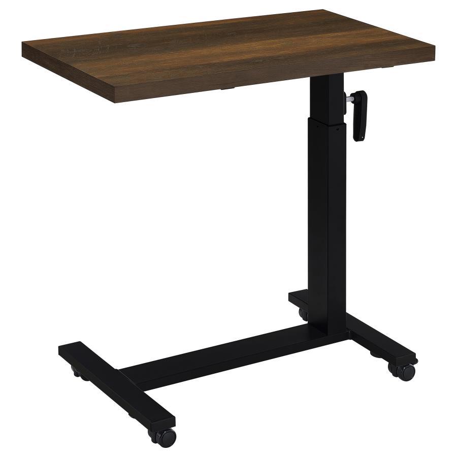 Westpark - Height Adjustable Mobile Bedroom C - Table - Dark Pine Accent Table modern furniture Contempo Furniture