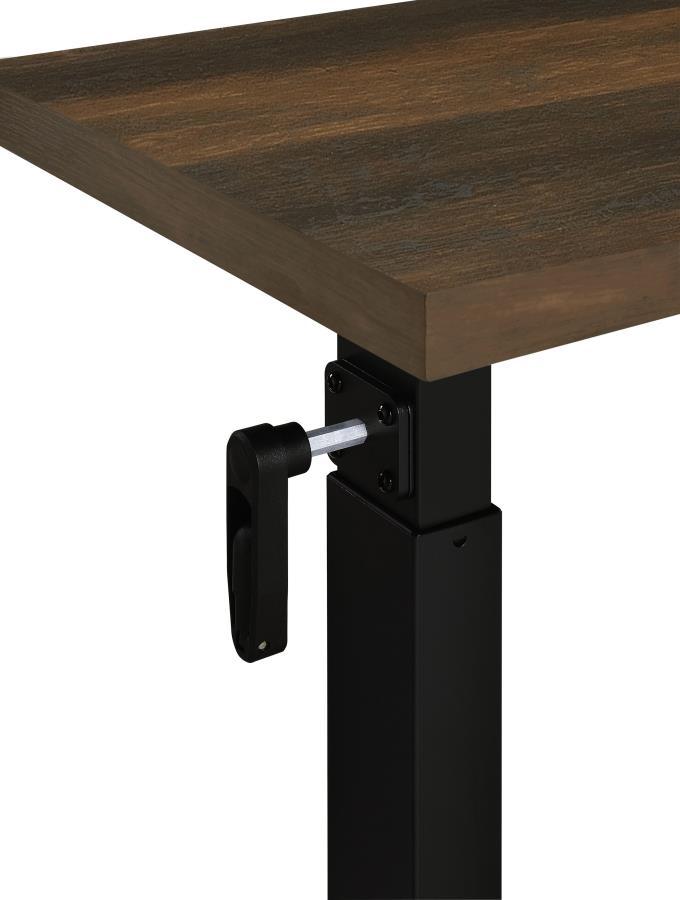 Westpark - Height Adjustable Mobile Bedroom C - Table - Dark Pine Accent Table modern furniture Contempo Furniture