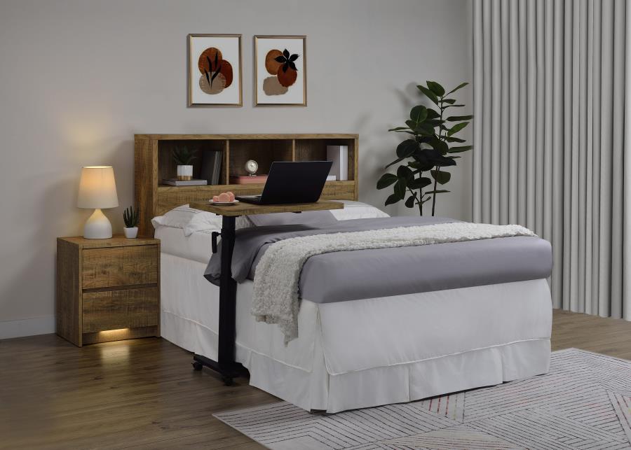 Westpark - Queen Bookcase Headboard - Mango Bookcase HeadBoard modern furniture Contempo Furniture
