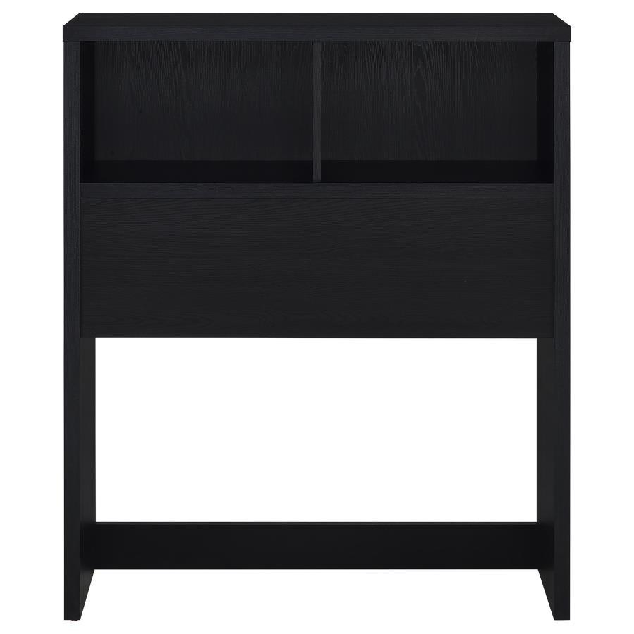 Westpark - Twin Bookcase Headboard - Black Bookcase HeadBoard modern furniture Contempo Furniture
