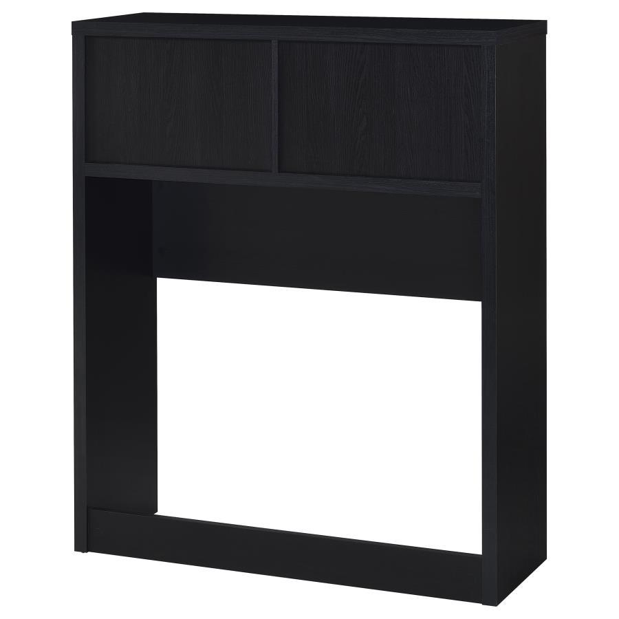 Westpark - Twin Bookcase Headboard - Black Bookcase HeadBoard modern furniture Contempo Furniture