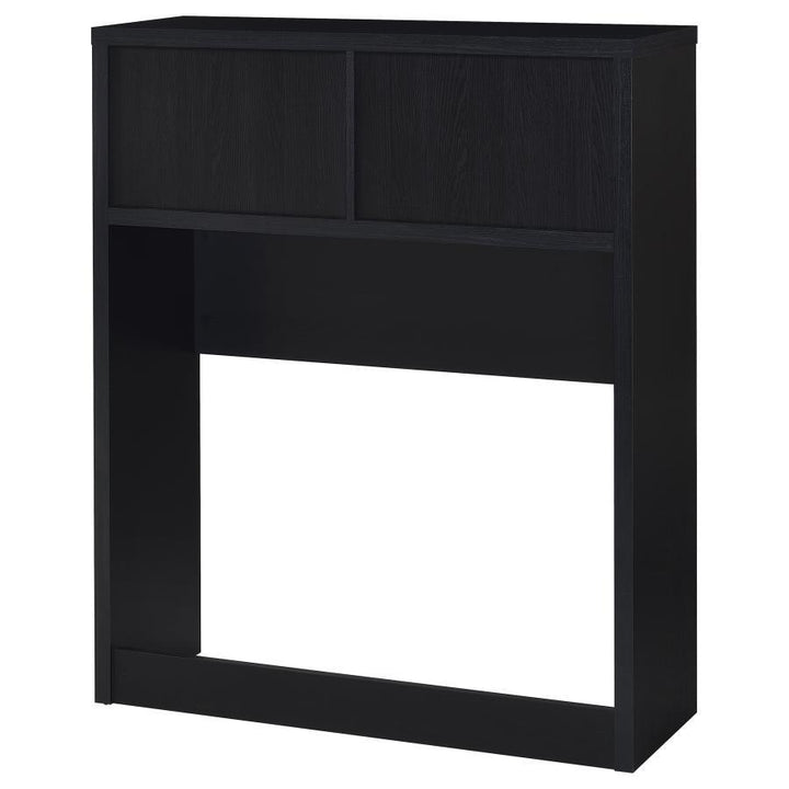 Westpark - Twin Bookcase Headboard - Black Bookcase HeadBoard modern furniture Contempo Furniture