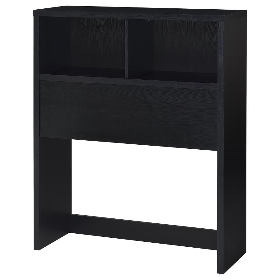 Westpark - Twin Bookcase Headboard - Black Bookcase HeadBoard modern furniture Contempo Furniture