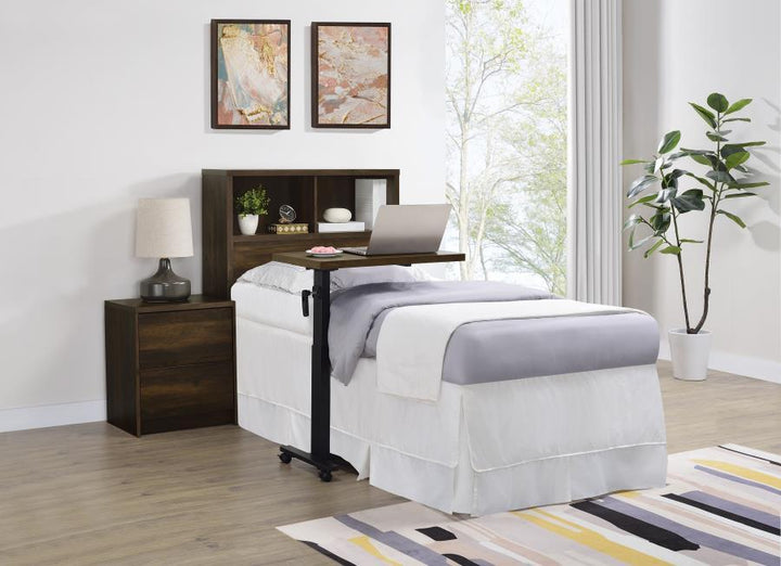 Westpark - Twin Bookcase Headboard - Dark Pine Bookcase HeadBoard modern furniture Contempo Furniture