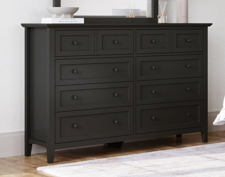 Modus Furniture Pnrb82A Grace Eight Drawer Dresser In Raven Black 2024