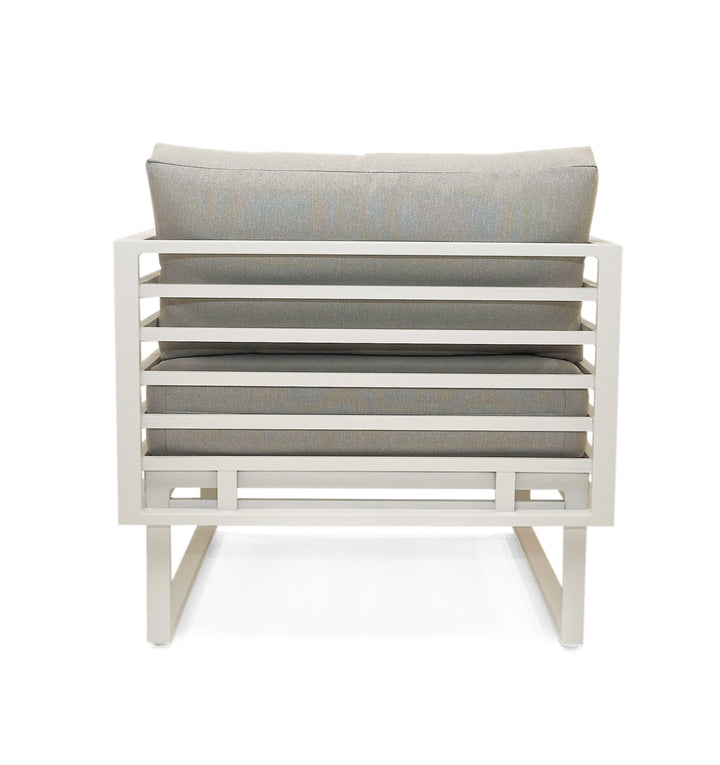 Wharf - Outdoor Light Grey and White Sofa Set