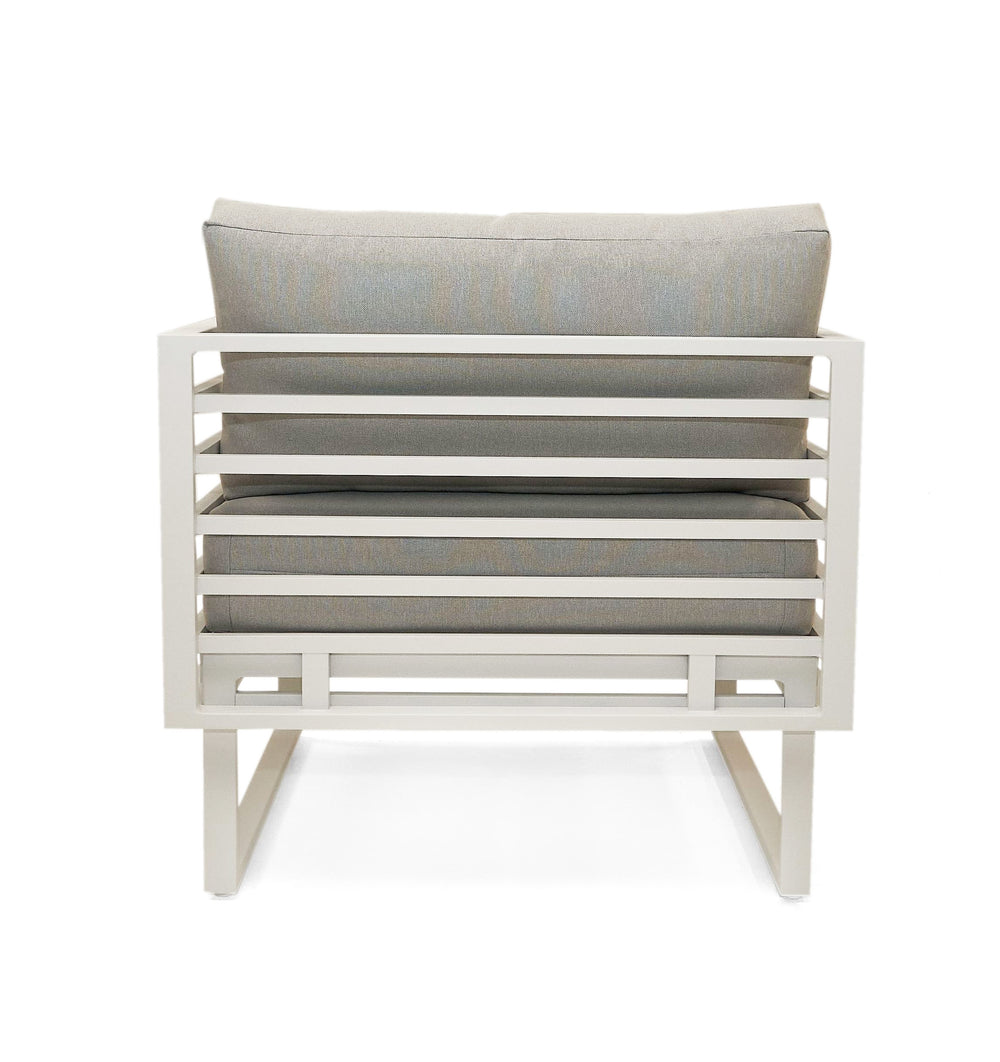 Wharf - Outdoor Light Grey and White Sofa Set