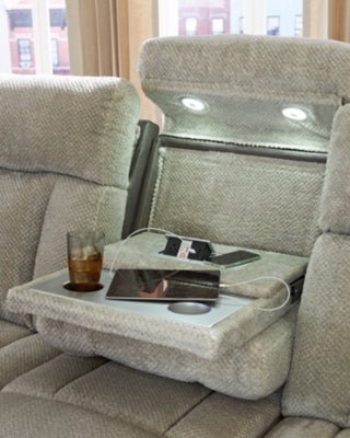 WhipLash Power Reclining Sofa - Dark Gray Reclining Sofa modern furniture Contempo Furniture