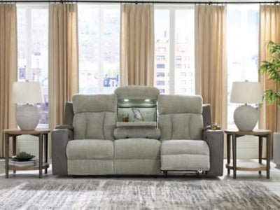 WhipLash Power Reclining Sofa - Dark Gray Reclining Sofa modern furniture Contempo Furniture