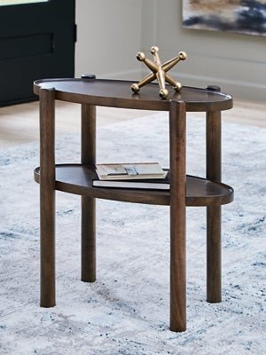 Wiattbury Accent Table - Dark Brown Accent Table modern furniture Contempo Furniture