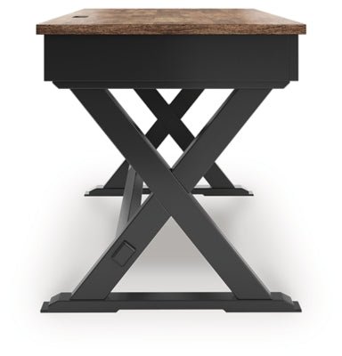Wildenauer 60" Home Office Desk - Black Writing Desk modern furniture Contempo Furniture
