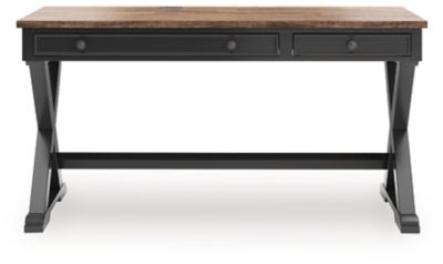 Wildenauer 60" Home Office Desk - Black Writing Desk modern furniture Contempo Furniture