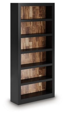Wildenauer 75" Bookcase - Black | Ashley Furniture