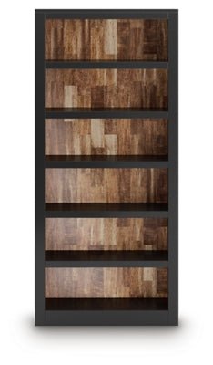 Wildenauer 75" Bookcase - Black Standard Bookcase modern furniture Contempo Furniture