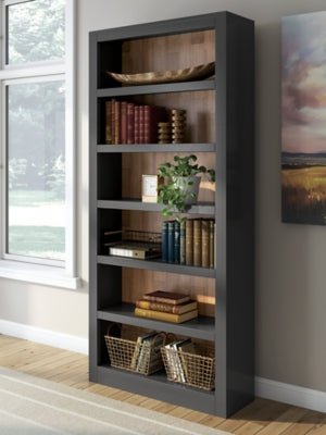 Wildenauer 75" Bookcase - Black Standard Bookcase modern furniture Contempo Furniture