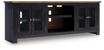 Wildenauer 76" TV Stand - Black TV Stand modern furniture Contempo Furniture