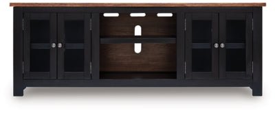 Wildenauer 76" TV Stand - Black TV Stand modern furniture Contempo Furniture