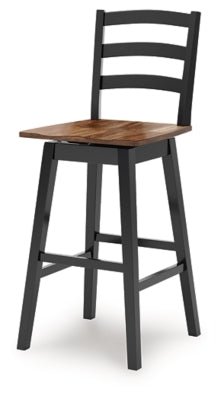 Wildenauer Bar Height Bar Stool - Black Stool Set modern furniture Contempo Furniture