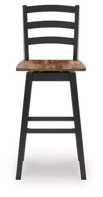 Wildenauer Bar Height Bar Stool - Black Stool Set modern furniture Contempo Furniture
