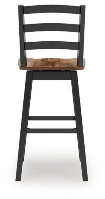 Wildenauer Bar Height Bar Stool - Black Stool Set modern furniture Contempo Furniture