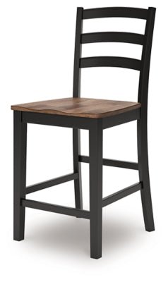Wildenauer Counter Height Barstool - Dark Brown Stool Set modern furniture Contempo Furniture