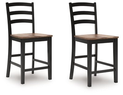 Wildenauer Counter Height Barstool - Dark Brown Stool Set modern furniture Contempo Furniture