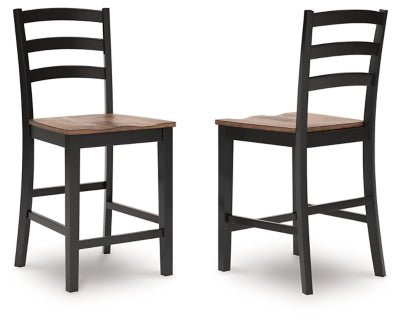 Wildenauer Counter Height Barstool - Dark Brown Stool Set modern furniture Contempo Furniture