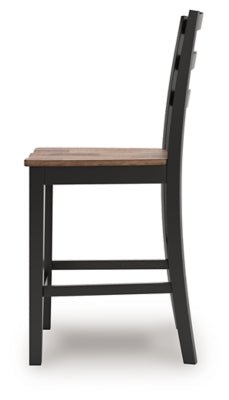 Wildenauer Counter Height Barstool - Dark Brown Stool Set modern furniture Contempo Furniture