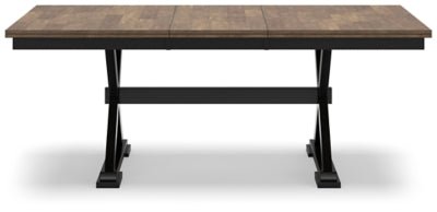Wildenauer Dining Extension Table - Dark Brown Dining Table with Extensions modern furniture Contempo Furniture