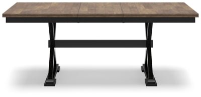Wildenauer Dining Extension Table - Dark Brown Dining Table with Extensions modern furniture Contempo Furniture