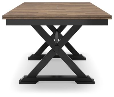 Wildenauer Dining Extension Table - Dark Brown Dining Table with Extensions modern furniture Contempo Furniture