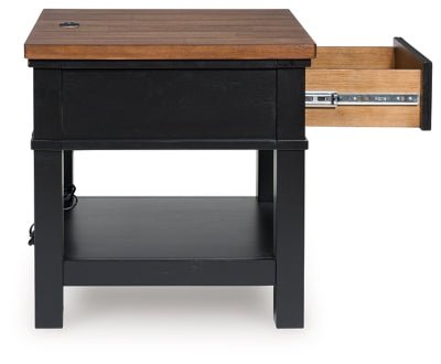 Wildenauer End Table - Black End Table modern furniture Contempo Furniture