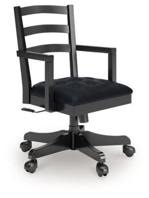 Wildenauer Home Office Desk Chair - Black Swivel Chair modern furniture Contempo Furniture