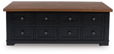 Wildenauer Lift - Top Coffee Table - Black Cocktail Table modern furniture Contempo Furniture