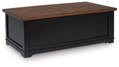 Wildenauer Lift - Top Coffee Table - Black Cocktail Table modern furniture Contempo Furniture