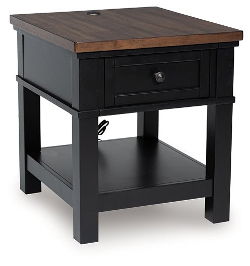 Wildenauer Rectangular End Table - Contempo Furniture