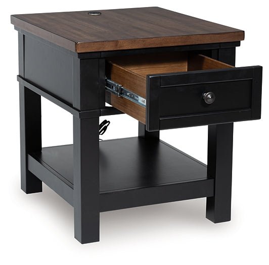 Wildenauer Rectangular End Table - Contempo Furniture