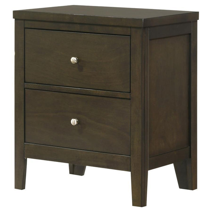 Wilkes - 2 - Drawer Nightstand Bedside Table - Dark Cocoa Accent Nightstand modern furniture Contempo Furniture