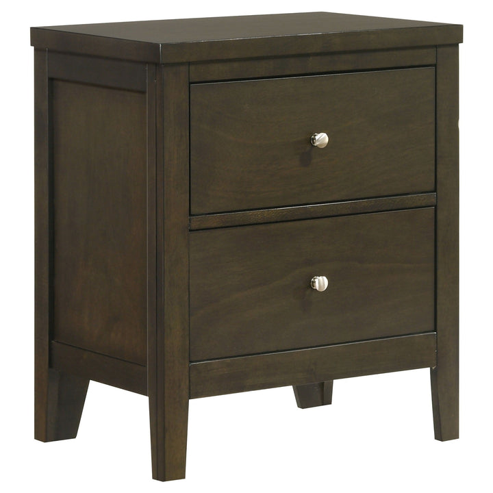 Wilkes - 2 - Drawer Nightstand Bedside Table - Dark Cocoa Accent Nightstand modern furniture Contempo Furniture