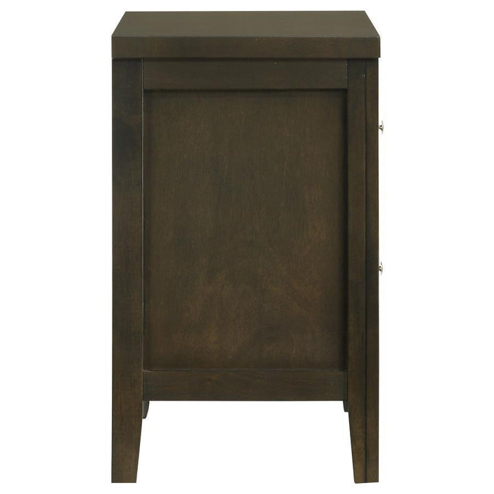 Wilkes - 2 - Drawer Nightstand Bedside Table - Dark Cocoa Accent Nightstand modern furniture Contempo Furniture