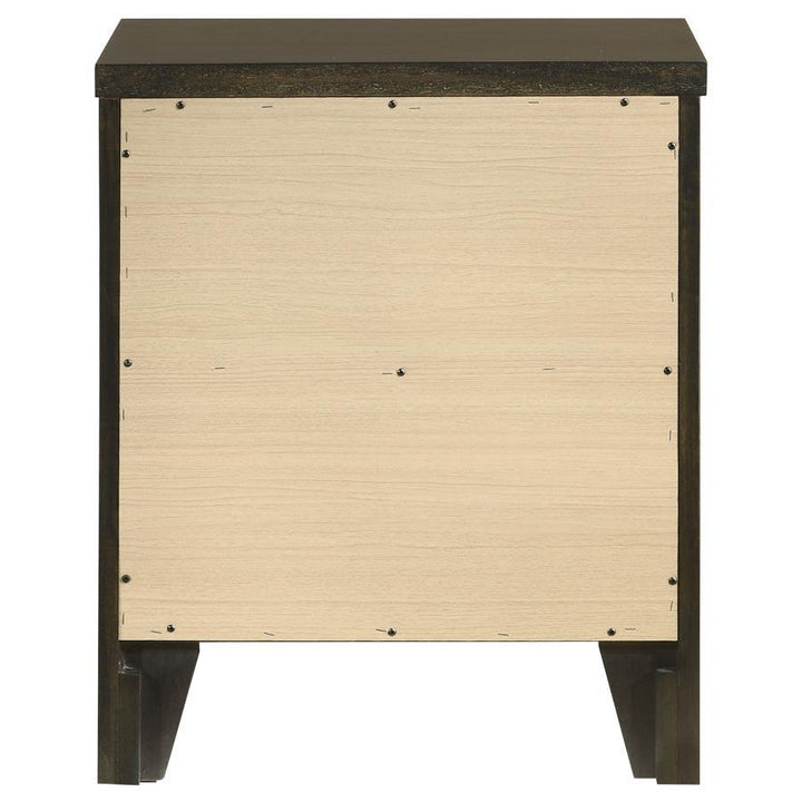 Wilkes - 2 - Drawer Nightstand Bedside Table - Dark Cocoa Accent Nightstand modern furniture Contempo Furniture