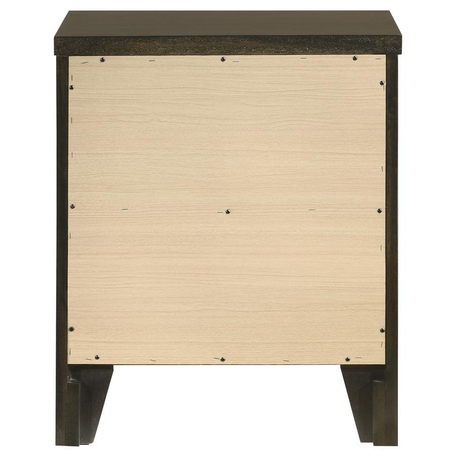 Wilkes - 2 - Drawer Nightstand Bedside Table - Dark Cocoa Accent Nightstand modern furniture Contempo Furniture