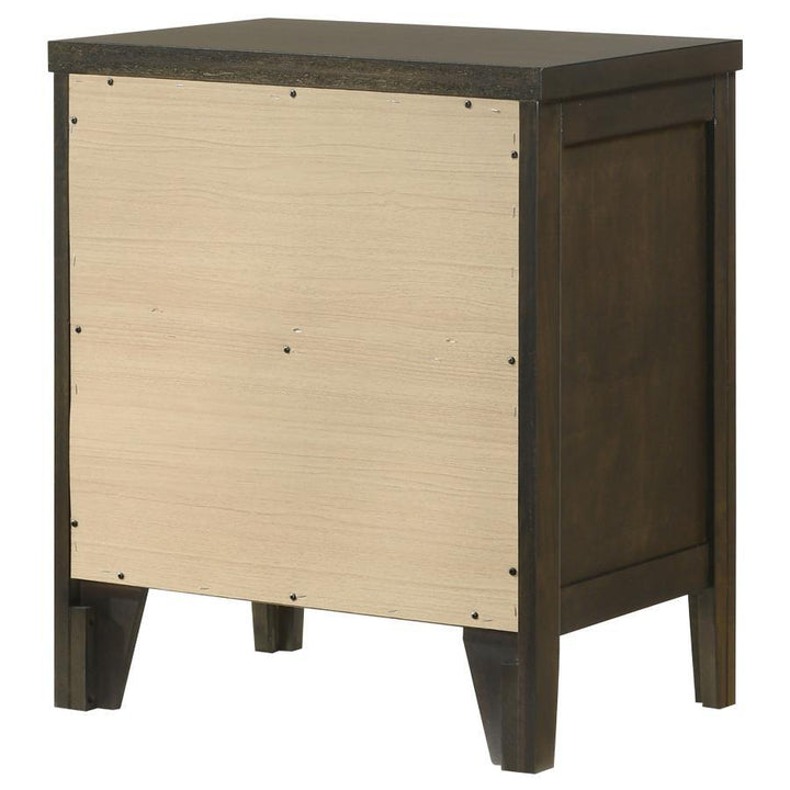 Wilkes - 2 - Drawer Nightstand Bedside Table - Dark Cocoa Accent Nightstand modern furniture Contempo Furniture