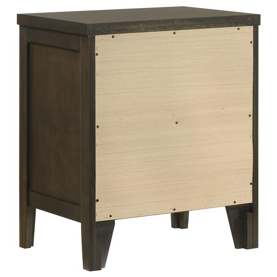 Wilkes - 2 - Drawer Nightstand Bedside Table - Dark Cocoa Accent Nightstand modern furniture Contempo Furniture