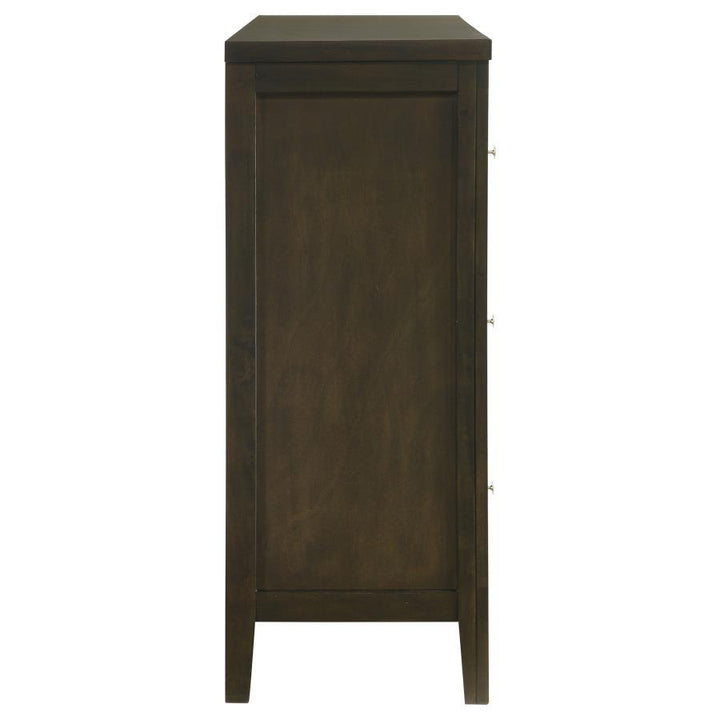 Wilkes - 6 - Drawer Dresser Cabinet - Dark Cocoa Dressers modern furniture Contempo Furniture