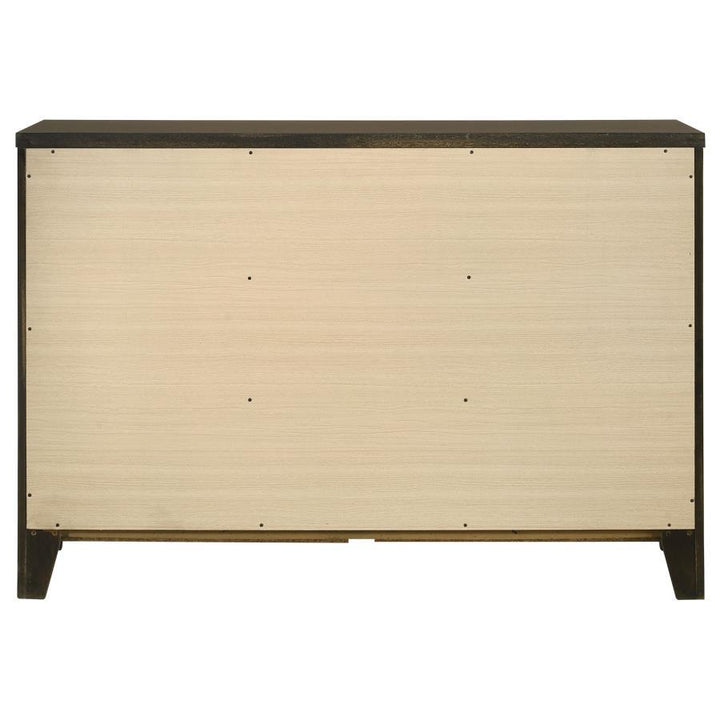 Wilkes - 6 - Drawer Dresser Cabinet - Dark Cocoa Dressers modern furniture Contempo Furniture