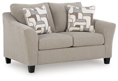 Willarae Loveseat - Beige Stationary Loveseat modern furniture Contempo Furniture