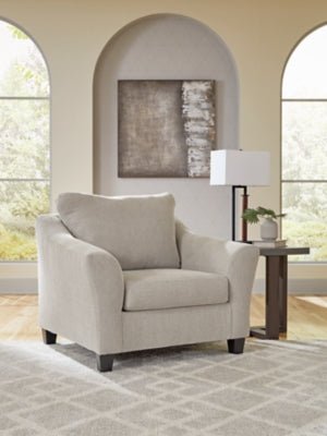 Willarae Oversized Chair - Beige Arm Chair modern furniture Contempo Furniture