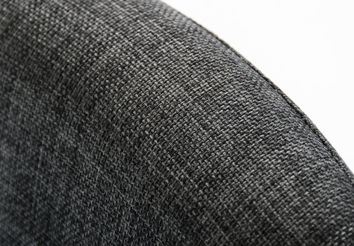 Williamette Mid-Century Dark Grey Fabric Bar Stool