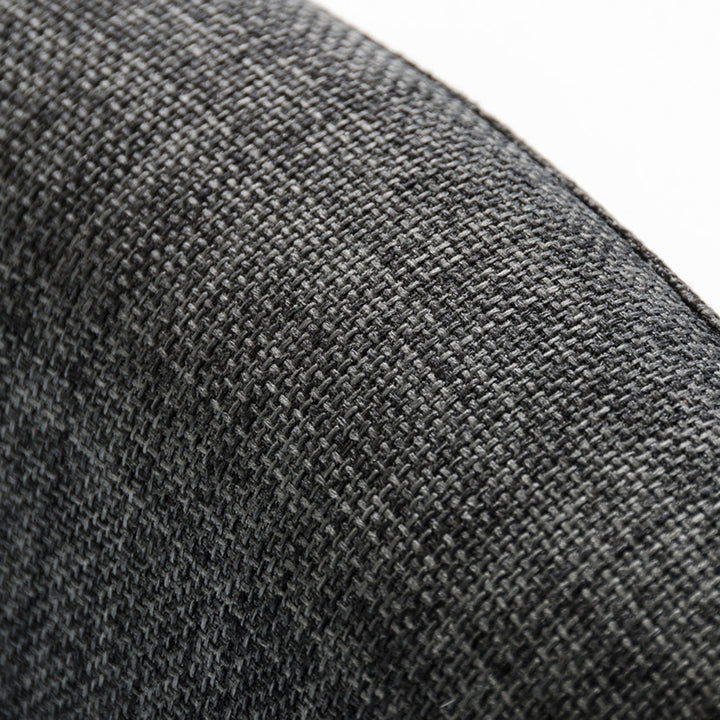 Williamette Mid-Century Dark Grey Fabric Bar Stool